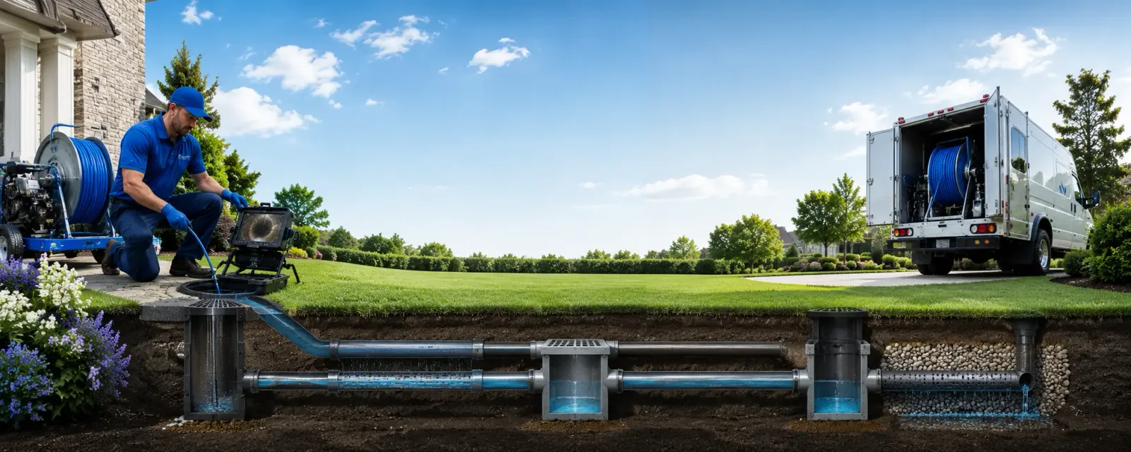 Outdoor drain cleaning information for Manquin, VA